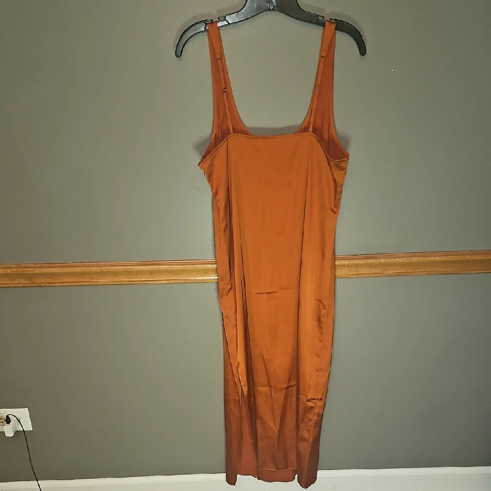 Abercrombie & Fitch Rust Midi Dress
